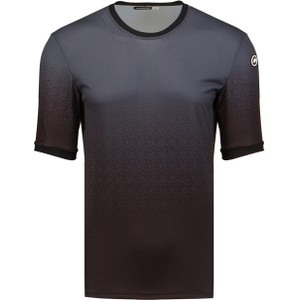 Czarny t-shirt Assos w sportowym stylu z krótkim rękawem z dżerseju