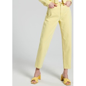 Żółte jeansy Sinsay z jeansu w stylu casual