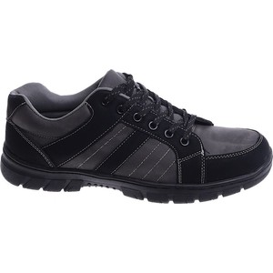 Czarne buty sportowe Pantofelek24.pl sznurowane