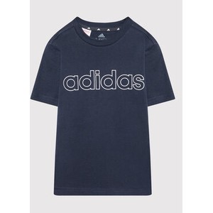 Granatowa koszulka dziecięca Adidas dla chłopców