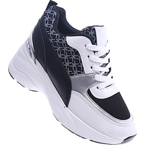 Buty sportowe Pantofelek24.pl na platformie sznurowane w sportowym stylu