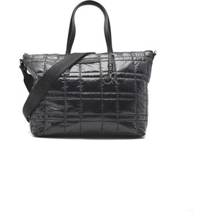 Czarna torebka Calvin Klein lakierowana na ramię duża