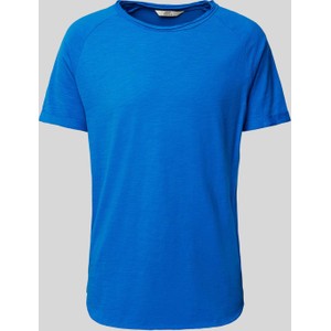 Niebieski t-shirt Redefined Rebel w stylu casual z bawełny