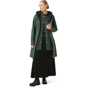 Zielona kurtka Ilse Jacobsen długa w stylu casual