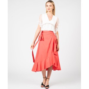 Czerwona spódnica Pinko w stylu klasycznym midi