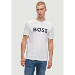 T-shirt Hugo Boss w młodzieżowym stylu z krótkim rękawem