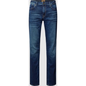 Granatowe jeansy Jack & Jones z bawełny w stylu casual