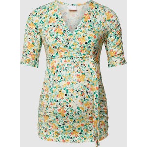 Mama Licious T-shirt ciążowy z kwiatowym wzorem model ‘Pilar Honni Tess’