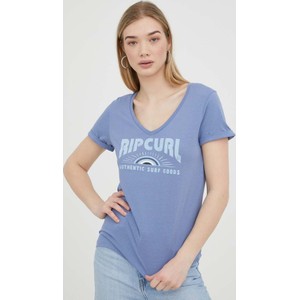 T-shirt Rip Curl z bawełny w młodzieżowym stylu z krótkim rękawem