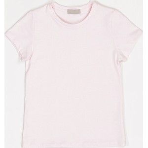 Różowa bluzka dziecięca born2be z krótkim rękawem