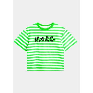 Zielona koszulka dziecięca The Marc Jacobs dla chłopców z krótkim rękawem