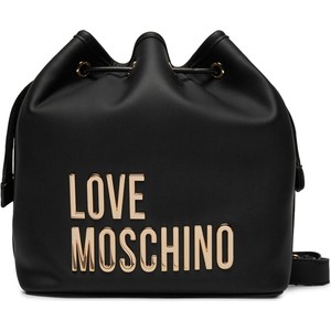 Czarna torebka Love Moschino na ramię w młodzieżowym stylu