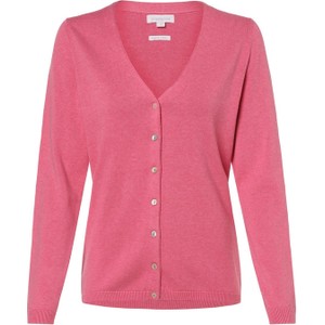 Różowy sweter brookshire w stylu casual z bawełny