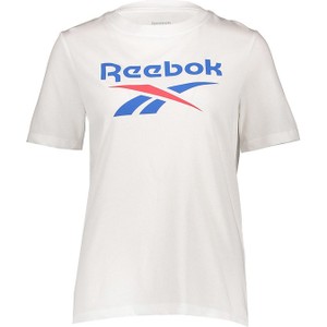 T-shirt Reebok w sportowym stylu z okrągłym dekoltem