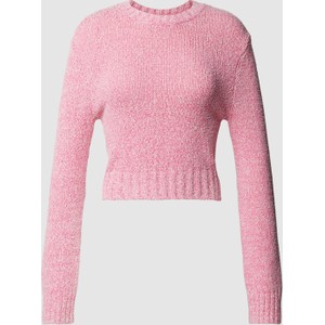 Różowy sweter Hugo Boss z bawełny w stylu casual