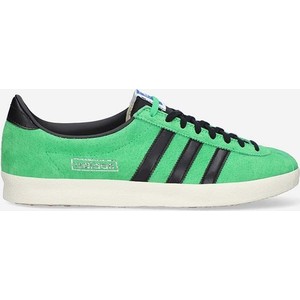 Zielone buty sportowe Adidas Originals sznurowane z zamszu