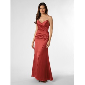 Czerwona sukienka Luxuar Fashion z satyny