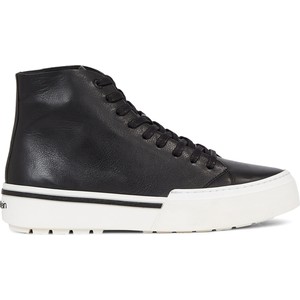 Sneakersy Calvin Klein High Top Lace Up HM0HM01165 Ck Black BEH
