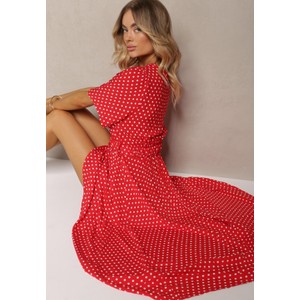 Czerwona sukienka Renee w stylu casual