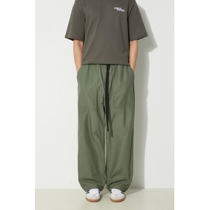 Zielone spodnie Carhartt WIP z tkaniny w stylu casual