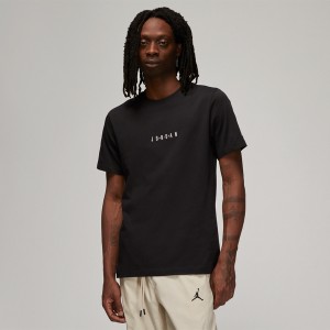 Czarny t-shirt Jordan w młodzieżowym stylu