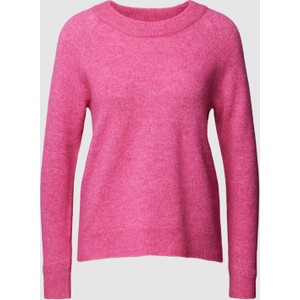 Różowy sweter Selected Femme z wełny