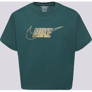 Zielona bluzka dziecięca Nike z krótkim rękawem