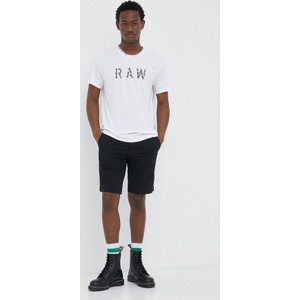 T-shirt G-Star Raw z nadrukiem w młodzieżowym stylu z krótkim rękawem