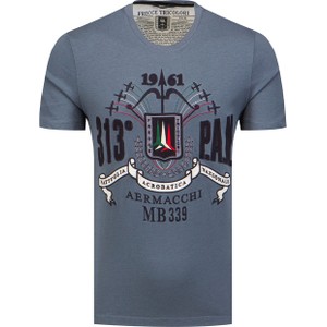 T-shirt Aeronautica Militare z nadrukiem z bawełny w młodzieżowym stylu