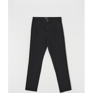 Czarne jeansy Sinsay w street stylu z tkaniny