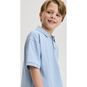 Niebieska koszulka dziecięca Reserved dla chłopców z dzianiny