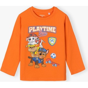 Pomarańczowa koszulka dziecięca Psi Patrol z długim rękawem
