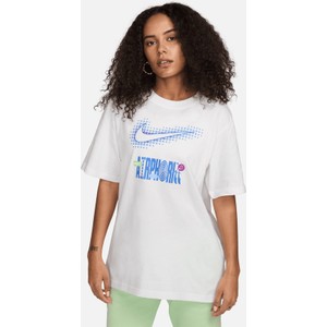 T-shirt Nike z okrągłym dekoltem w sportowym stylu z bawełny