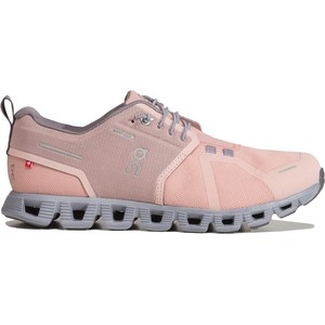Różowe buty sportowe On Running z płaską podeszwą w sportowym stylu