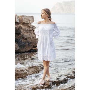 Sukienka Isla Bonita By Sigris hiszpanka z bawełny z długim rękawem