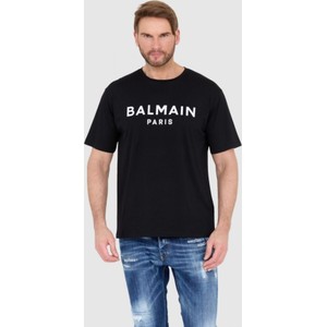 Czarny t-shirt Balmain w młodzieżowym stylu z krótkim rękawem