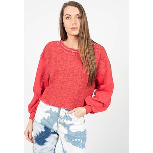 Czerwona bluza ubierzsie.com z bawełny