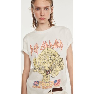 Bluzka H & M z okrągłym dekoltem w młodzieżowym stylu