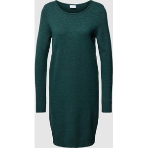 Zielona sukienka Vila mini w stylu casual prosta