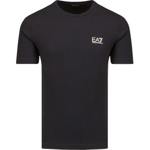 Czarny t-shirt Emporio Armani z bawełny z krótkim rękawem