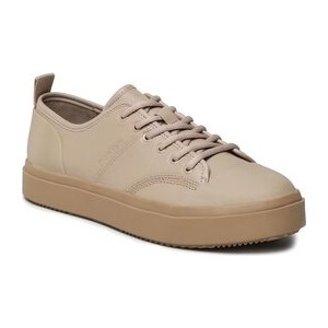 Calvin Klein Sneakersy Low Top Lace Up Lth HM0HM01045 Brązowy