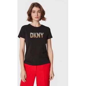 Top DKNY z okrągłym dekoltem