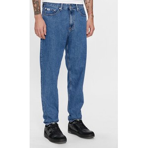 Granatowe jeansy Calvin Klein w stylu casual
