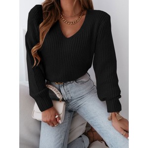 Czarny sweter Pakuten w stylu casual