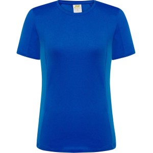 Niebieski t-shirt JK Collection z krótkim rękawem w sportowym stylu