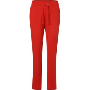 Czerwone spodnie sportowe Franco Callegari z bawełny w stylu casual