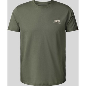 T-shirt Alpha Industries z krótkim rękawem z nadrukiem z bawełny