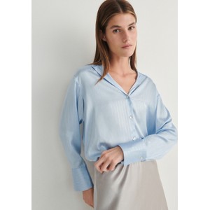 Niebieska koszula Reserved z tkaniny w stylu casual