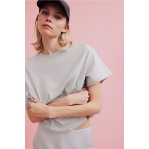 T-shirt H & M w stylu casual z okrągłym dekoltem