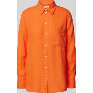 Pomarańczowa koszula Marc O'Polo w stylu casual z bawełny